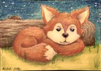Sleepy fox